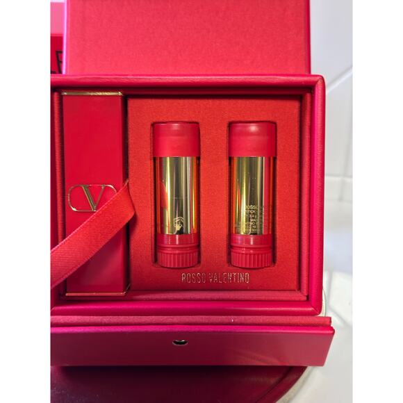 Rossi Valentino Couture Lipstick Set w/ Hard Case - 1 lipstick & 2 Refills - NEW - Picture 4 of 5